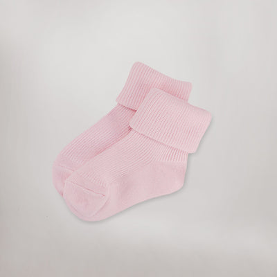 pink new baby socks
