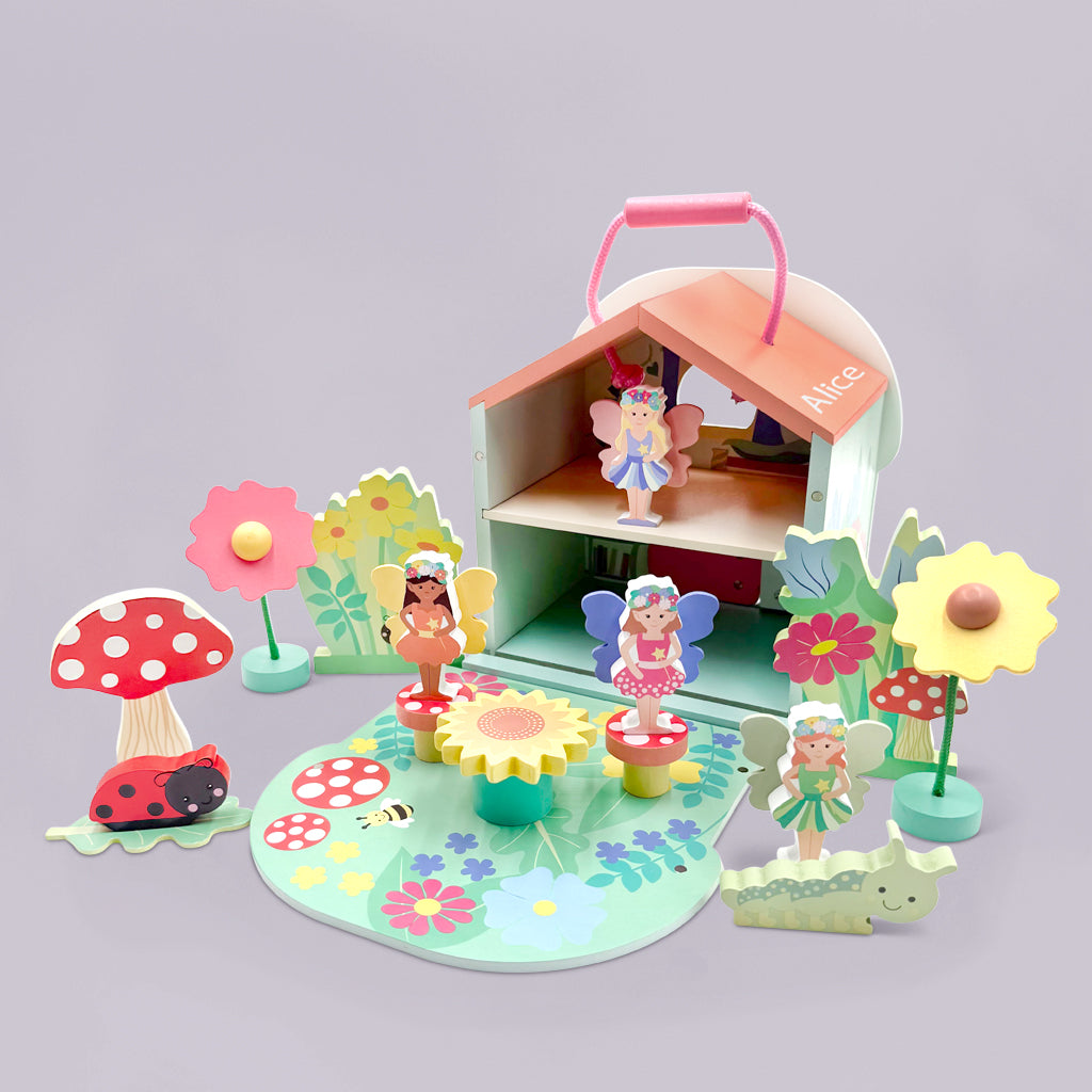 Personalised Fairy House Play Set Orange Tree Toys Babyblooms