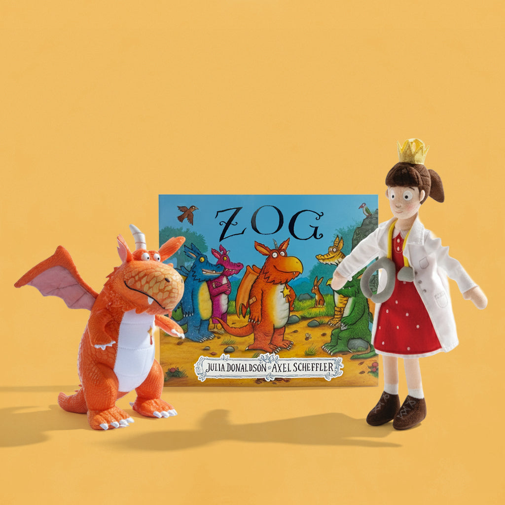 Zog and Princess Pearl Soft Toy Set with Book | Gifts For Toddlers