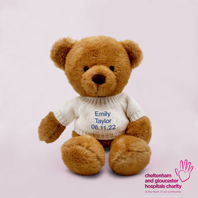 Personalised Hospital Keepsake Bear with Snuggle Wrap