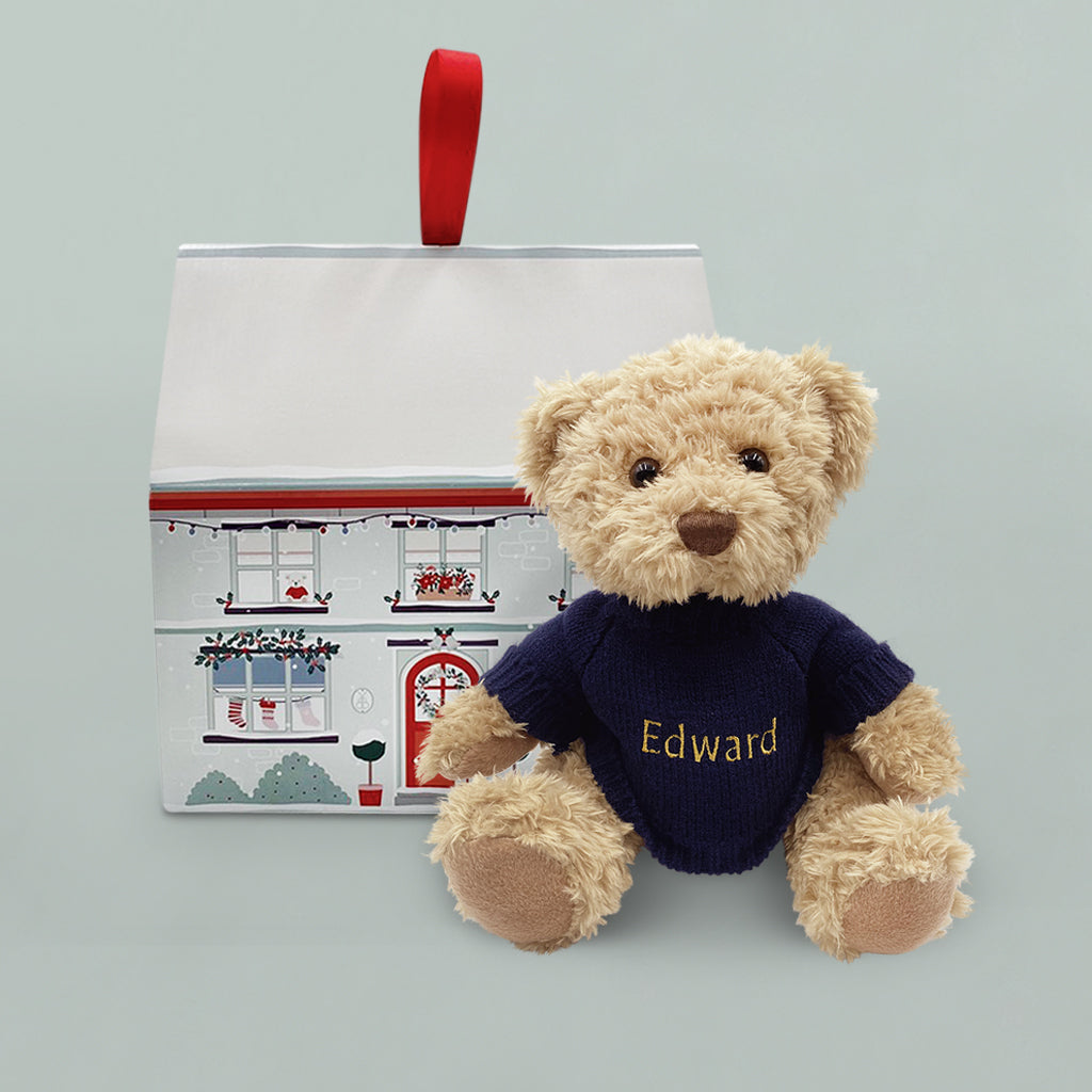 Send A Christmas Cuddle Bear - Blue | Christmas Gifts | Babyblooms
