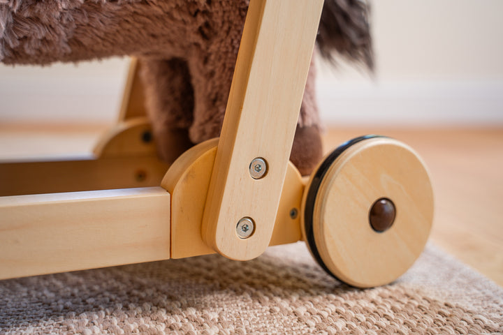 Little Bird Told Me Norbert Rocking Donkey Wooden Baby Walker 