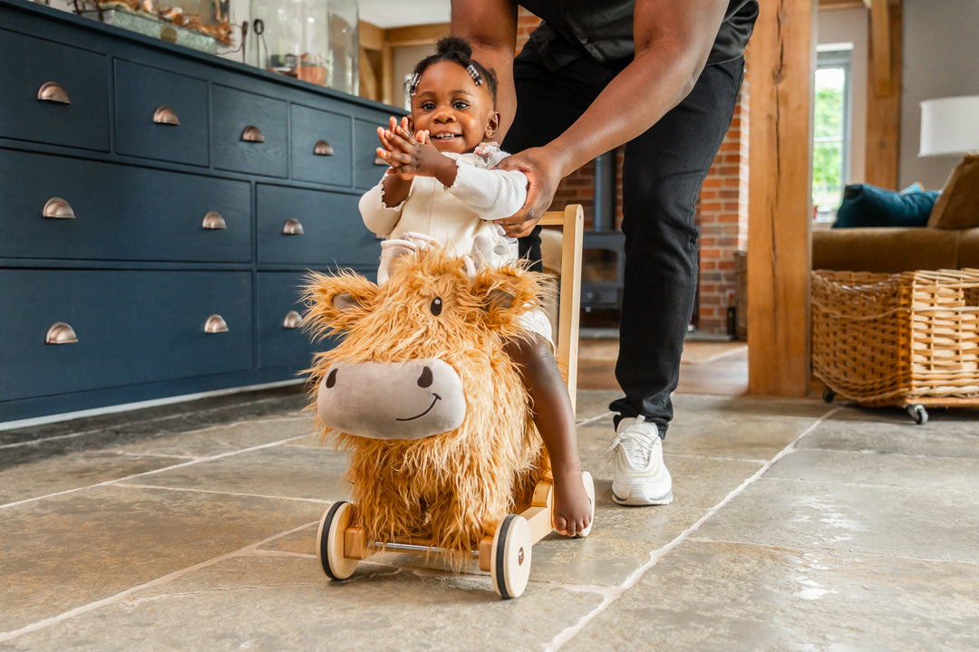 Little Bird Told Me Hubert Wooden Baby Walker 