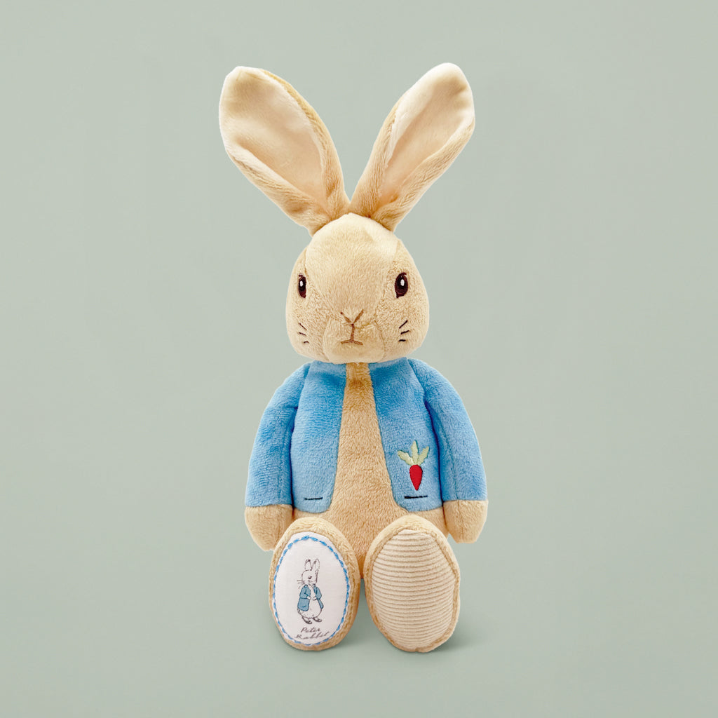 My First Peter Rabbit with Personalised Knitted Blanket Gift Set, Blue