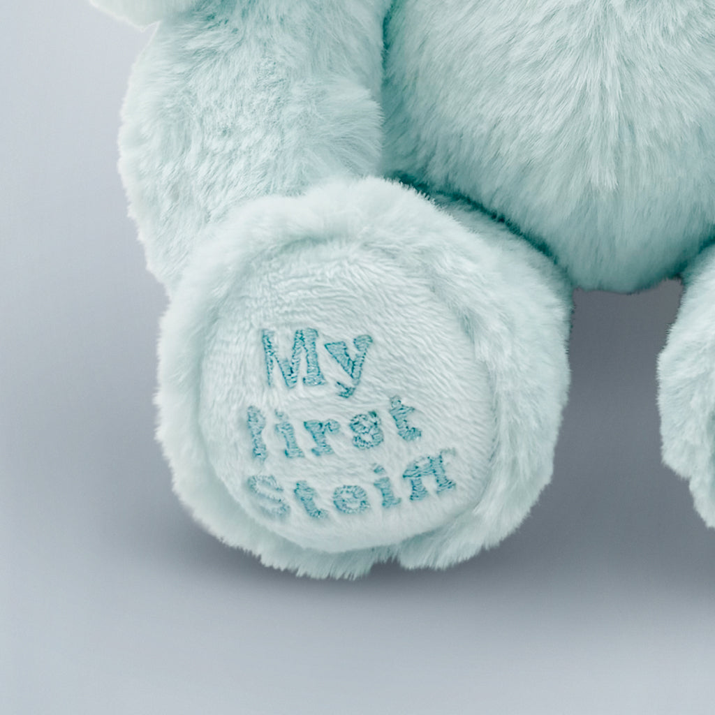 My First Steiff Hoppie Rabbit Motif, Blue