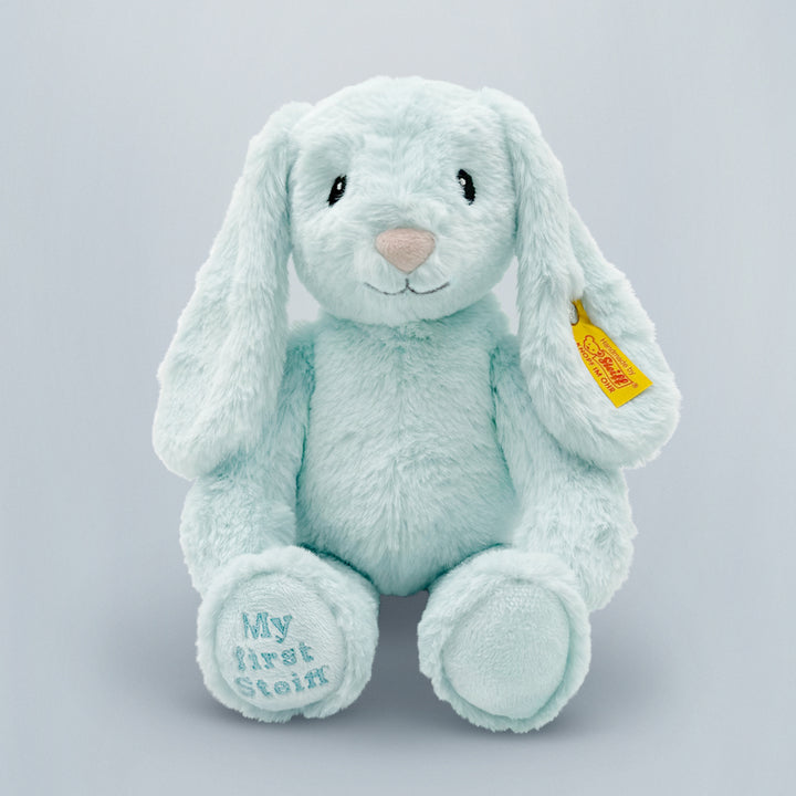 My First Steiff Hoppie Rabbit, Blue 