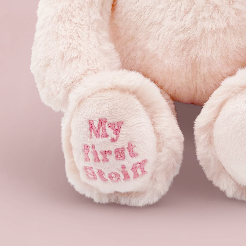 My First Steiff Hoppie Bunny, Pink Motif