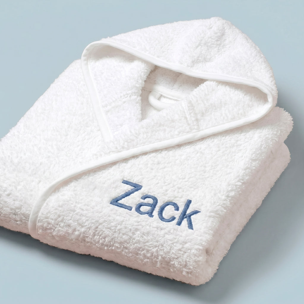 Personalised Bathrobe, Blue 1-2 Years