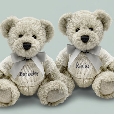 Personalised Twins Berkeley Bear and Blanket
