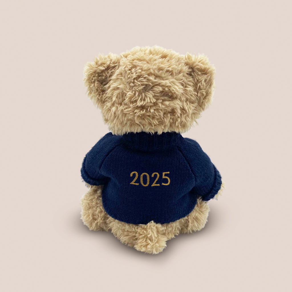 Personalised Bertie Year Bear Navy