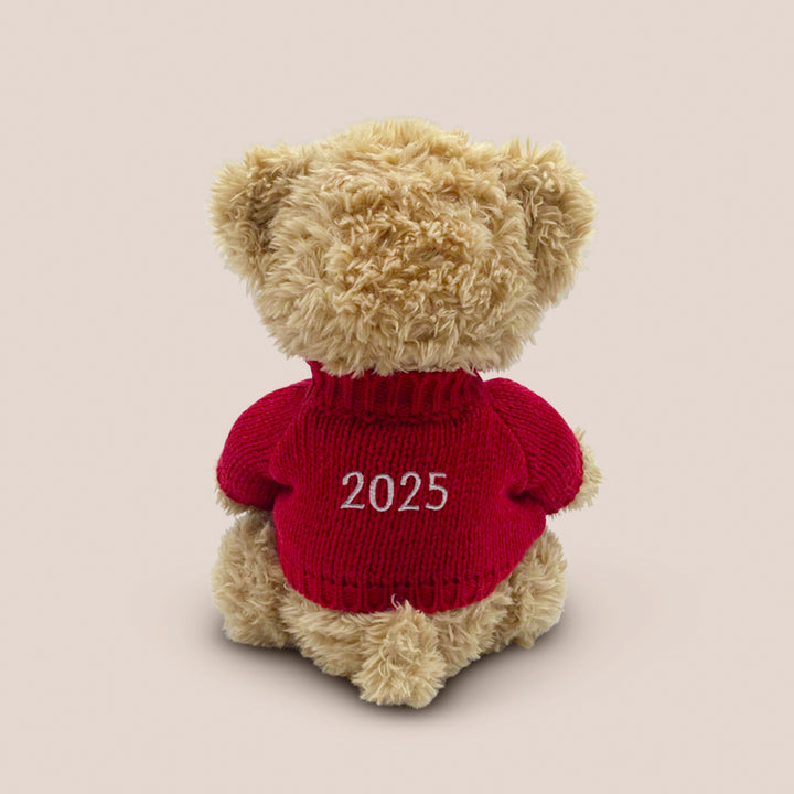 Personalised Bertie Year Bear Red