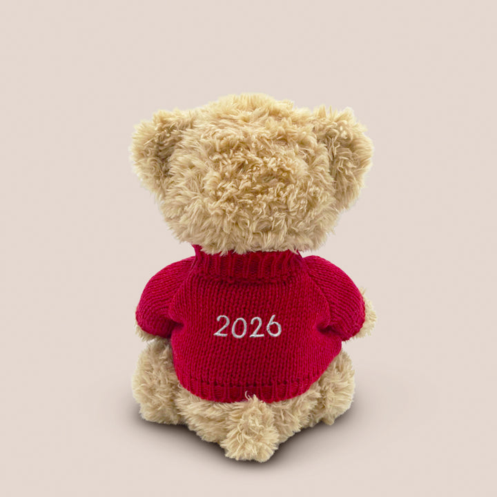 Personalised Bertie Year Bear Red
