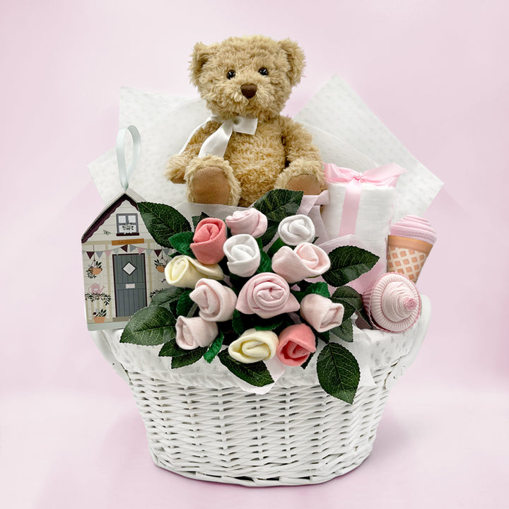 Bertie’s New Baby Girl Gift Basket