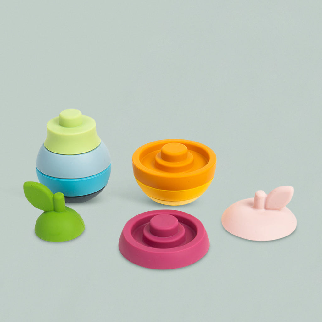 Bigjigs Apple and Pear Silicone Stacking Toys