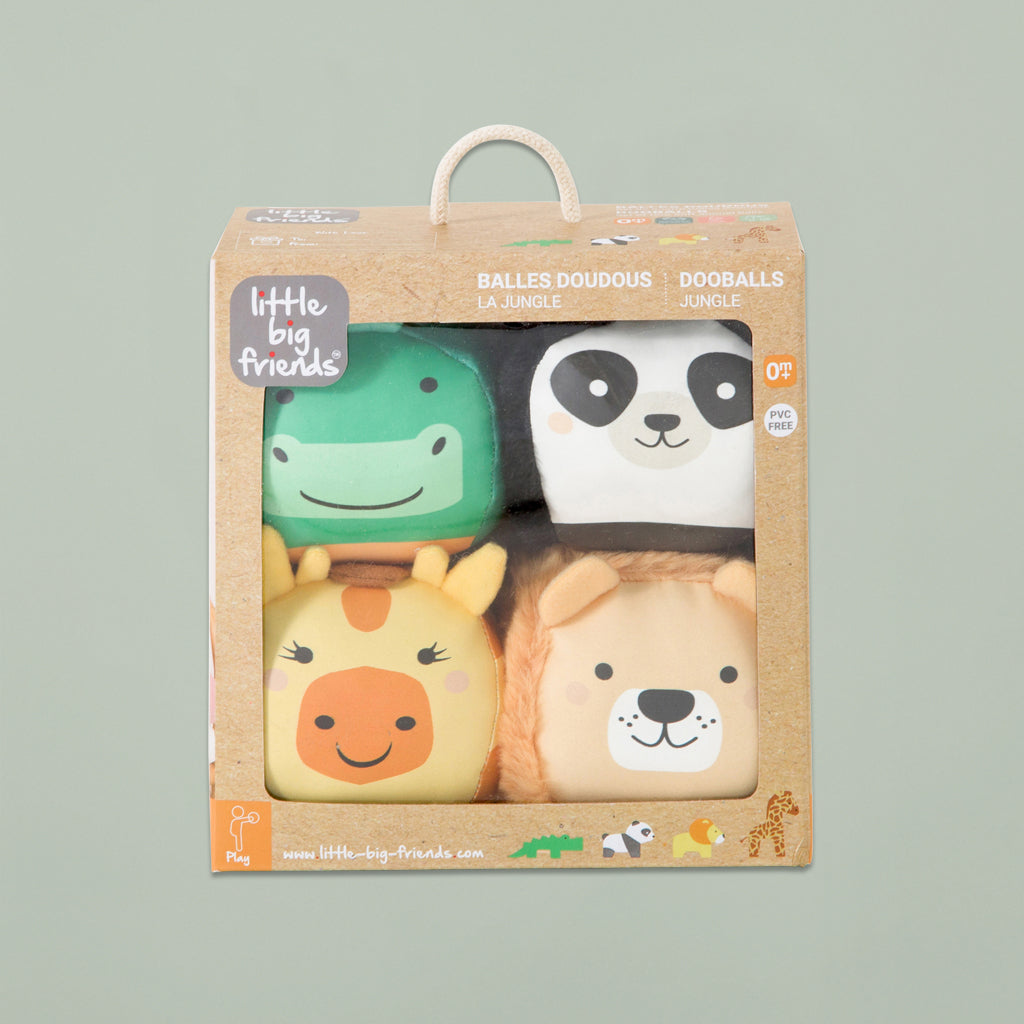 Set of 4 Roly Poly Balls, Jungle | Little Big Friends – Babyblooms