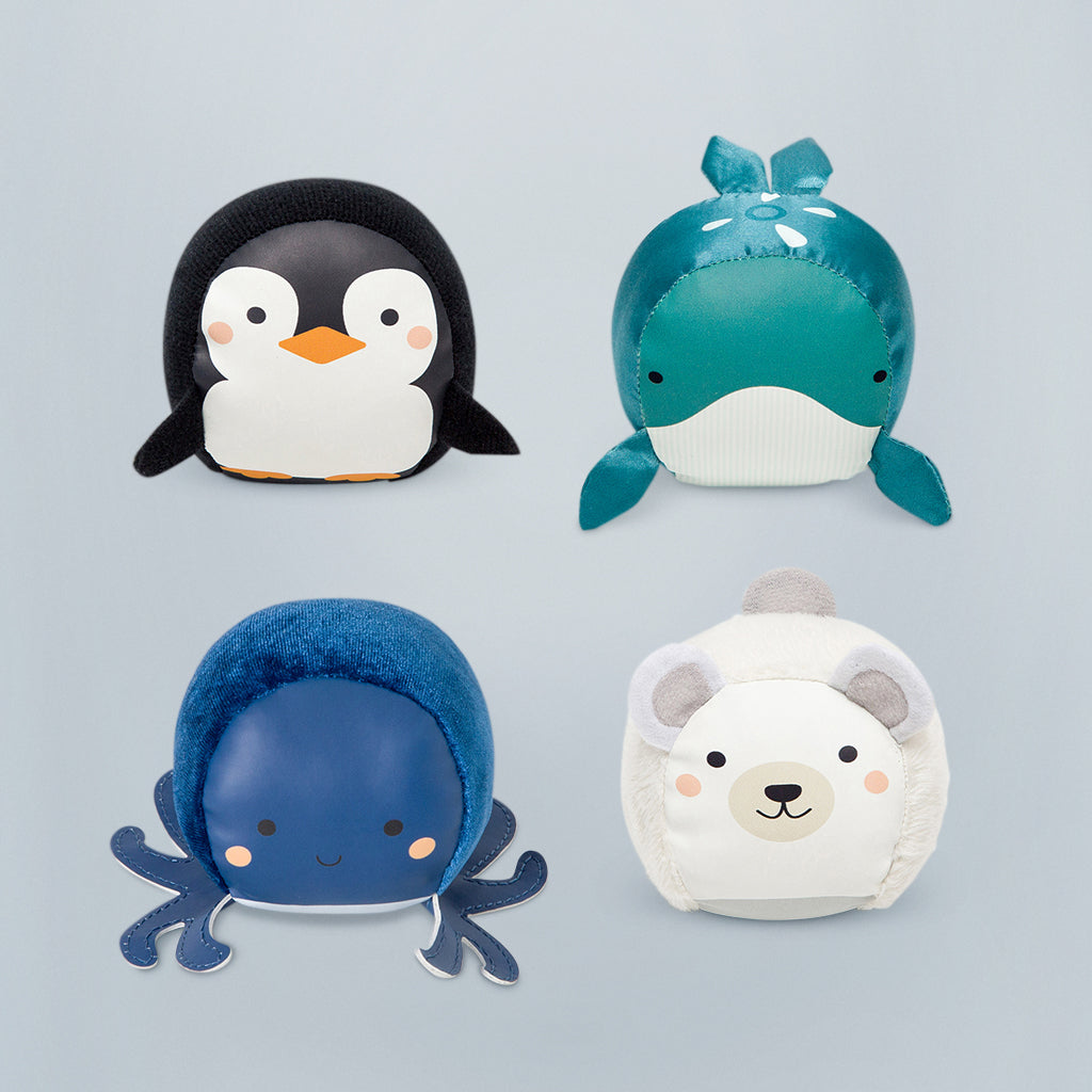 Set of 4 Roly Poly Balls, Ocean | Little Big Friends – Babyblooms