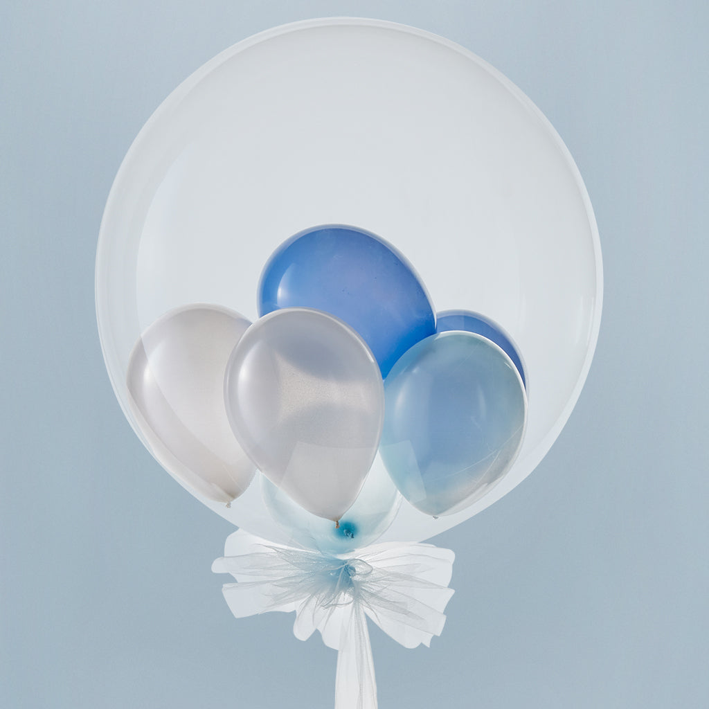 Luxury Blue Multi-Bubble Balloon
