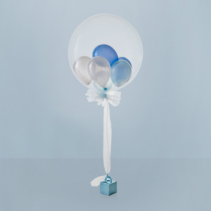Luxury Blue Multi-Bubble Balloon