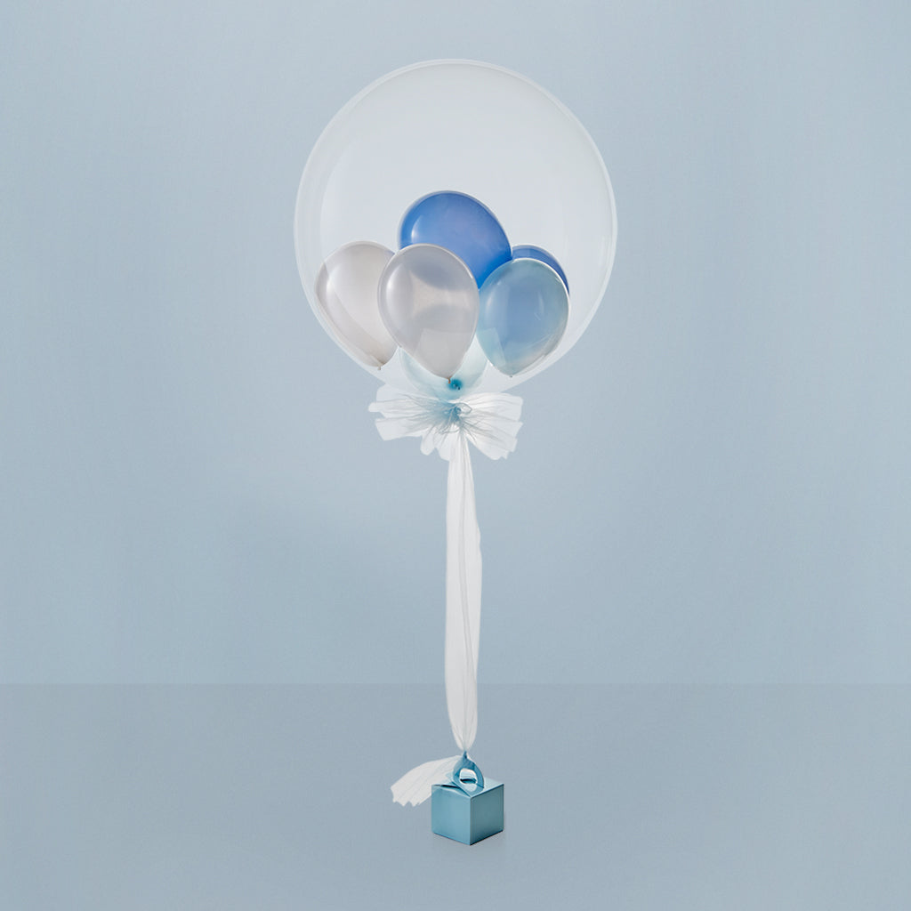 Luxury Blue Multi-Bubble Balloon