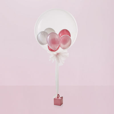 Luxury Pink Multi-Bubble Balloon