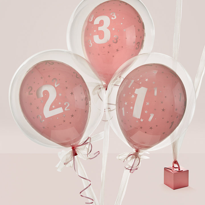 Happy Birthday Balloon - Pink