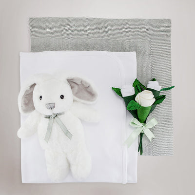Personalised Little Grey Bunny Blanket Cake