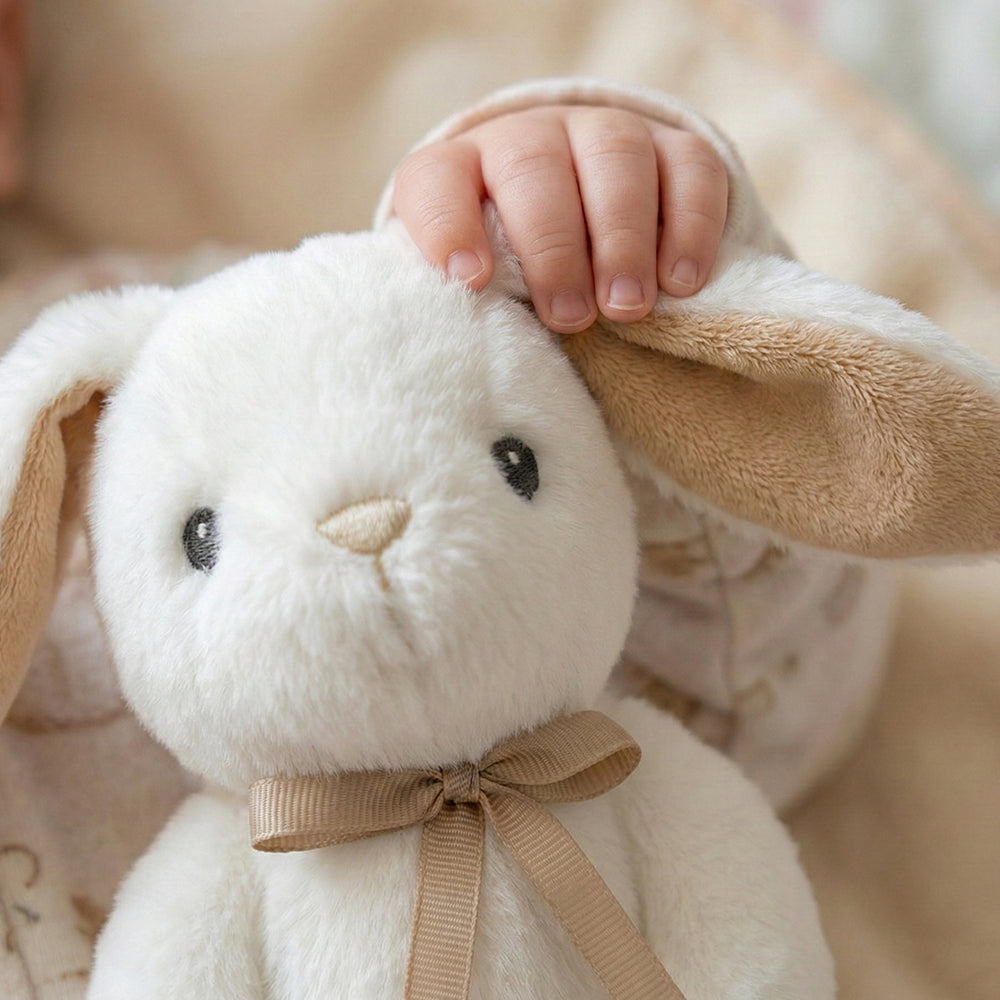 Babyblooms' Little Beige Bunny Soft Toy New Baby Gift