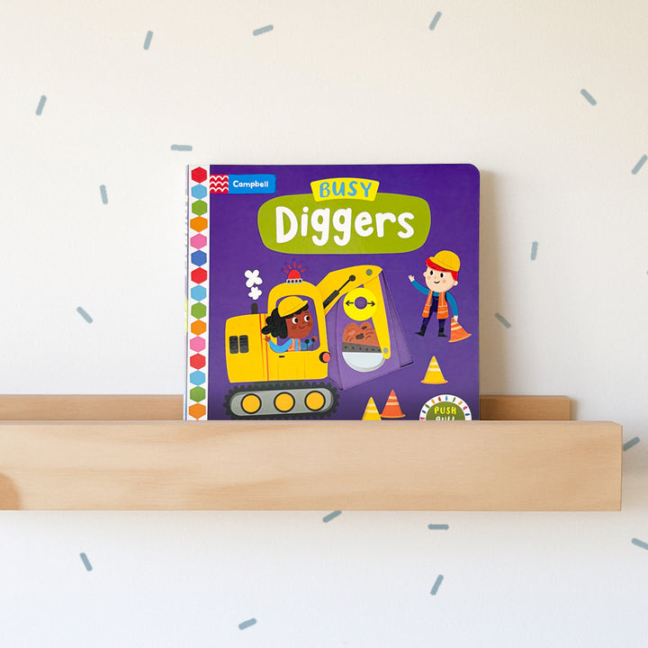 Busy Diggers: A Push, Pull, Slide Board Book