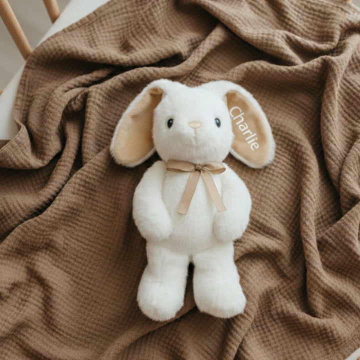 Personalised Little Grey Bunny Soft Toy