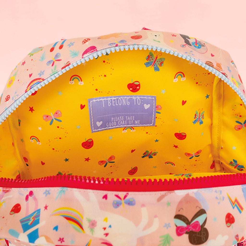 Inside & Floss & Rock Backpack with Sew In Label