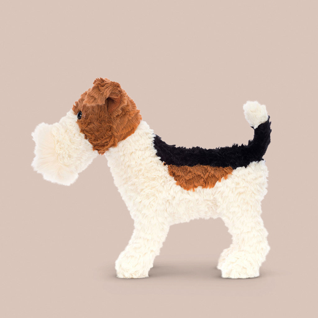 Jellycat Hector Fox Terrier Soft Toy, Side