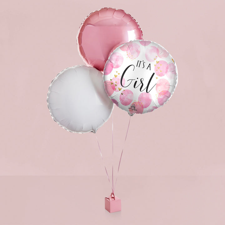 It's A Girl Balloon Trio