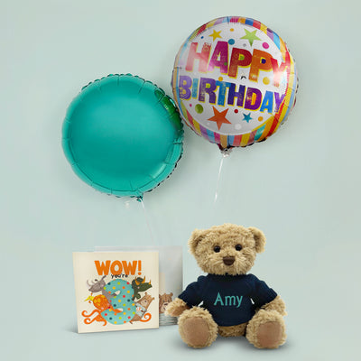 Third Birthday Gift Set Wow Youre 3 Personalised Teddy Bear With Balloon