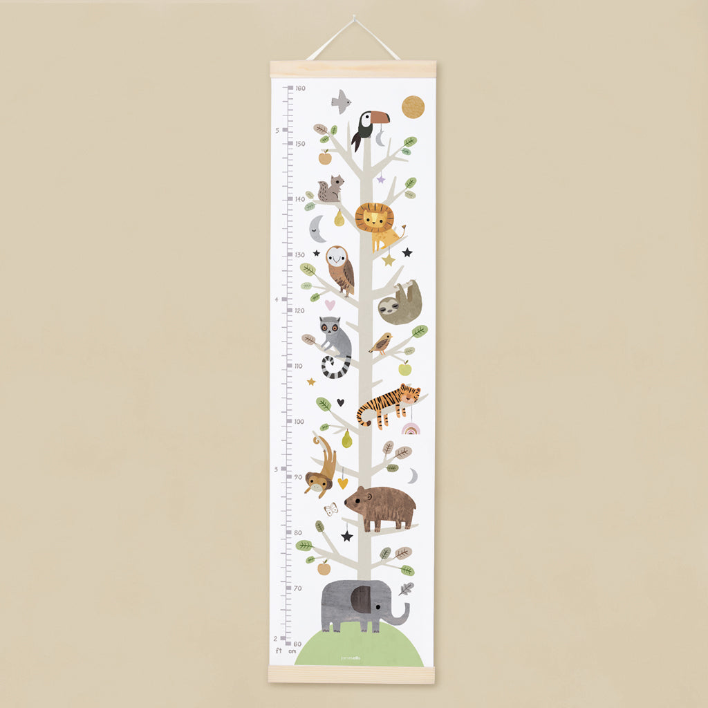 James Ellis Wooden Height Chart, Jungle