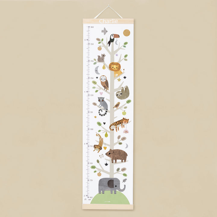 James Ellis Personalised Wooden Height Chart, Jungle