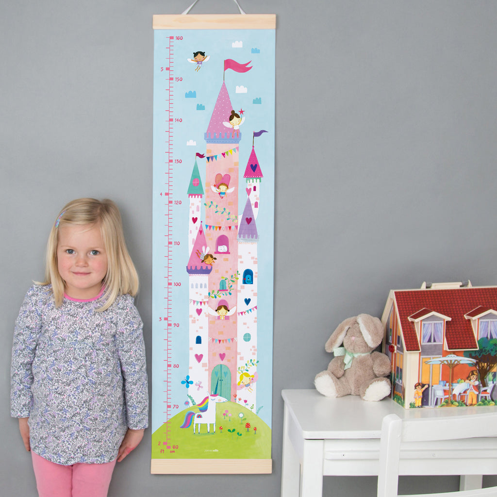 James Ellis Wooden Height Chart, Fairy Castle