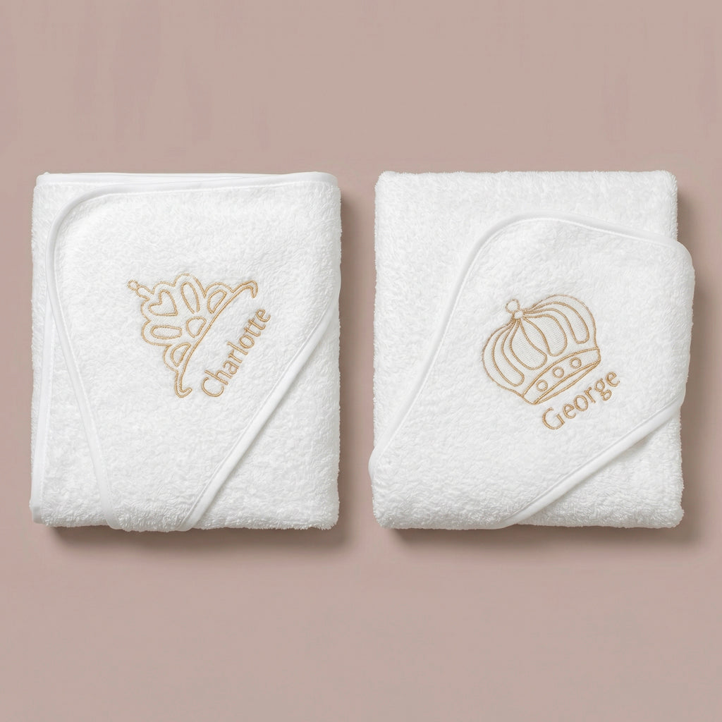 Large Personalised Royal Hooded Towel