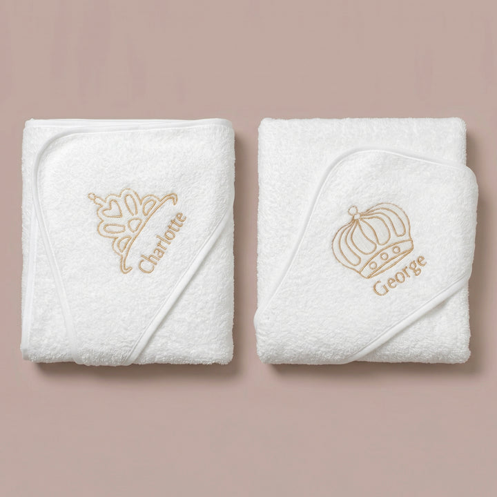 Large Personalised Royal Hooded Towel