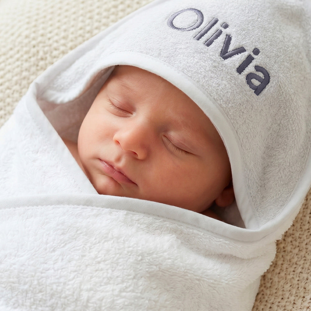 Personalised Baby Hooded Towel