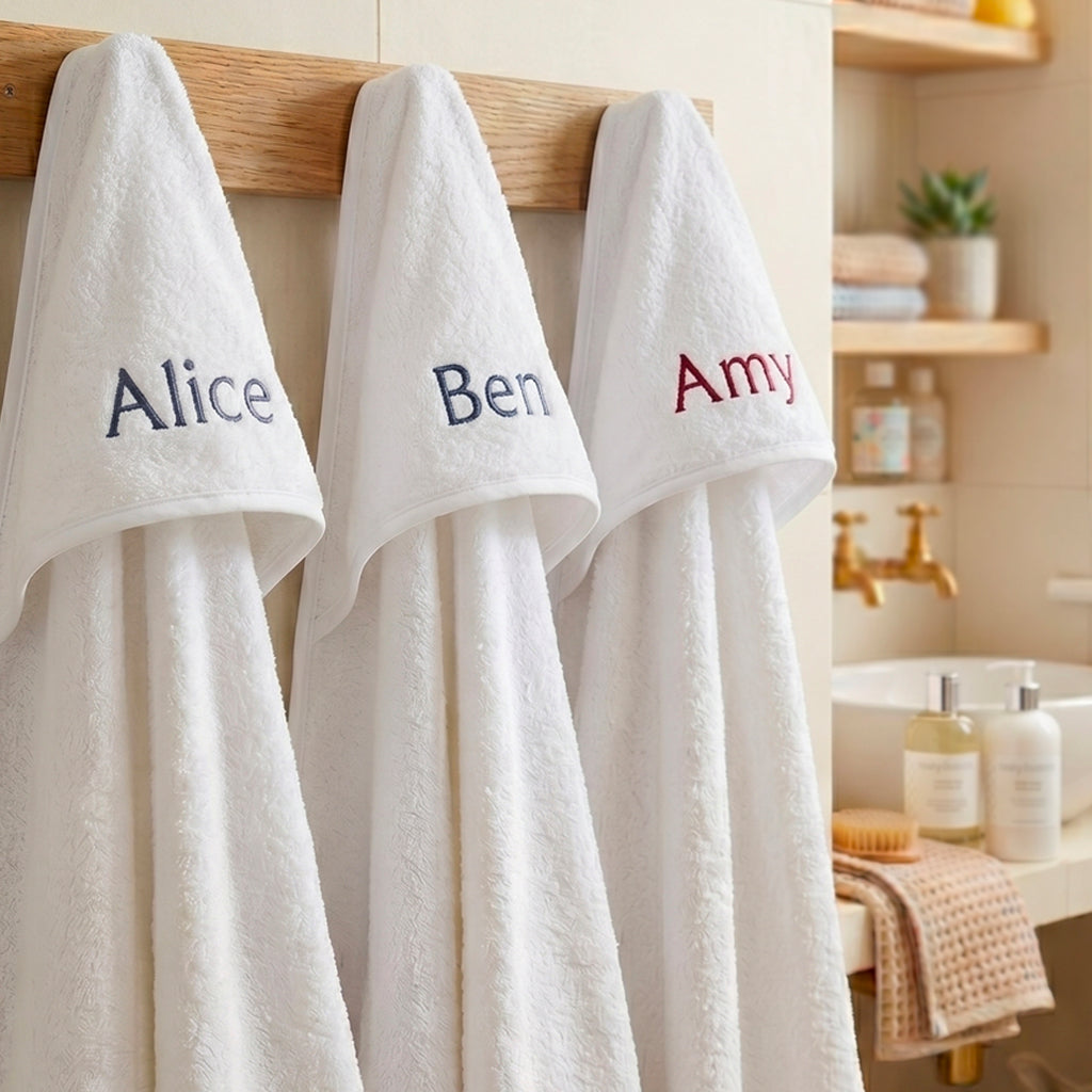 Personalised Baby Boy Hooded Towel