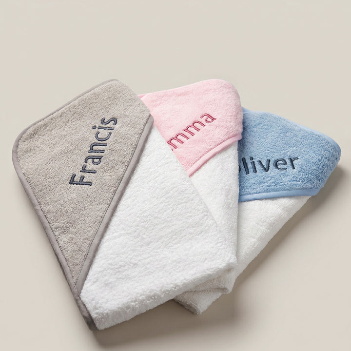 Personalised Hooded Towel 0-12 Months