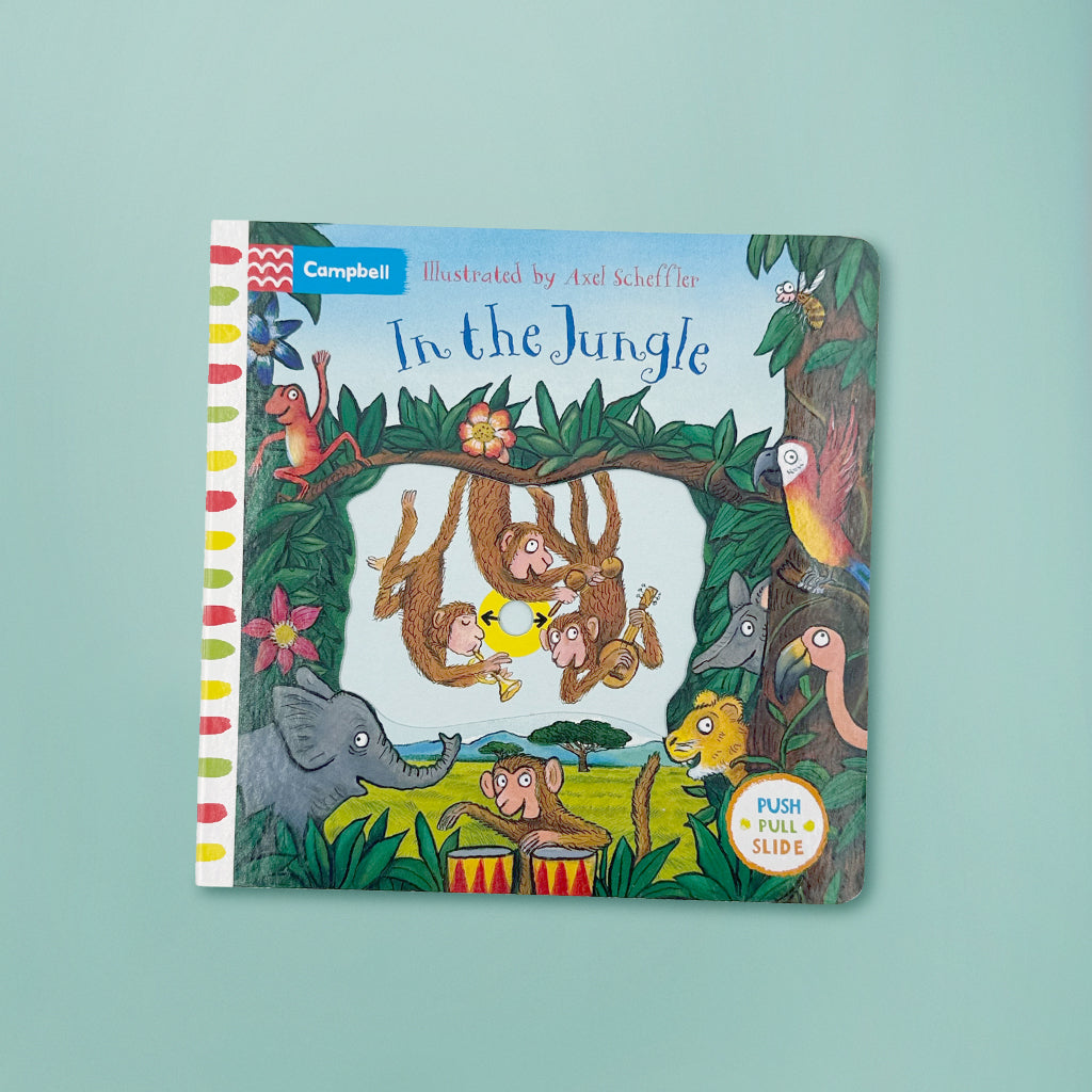 In the Jungle: A Push, Pull Slide Board Book 