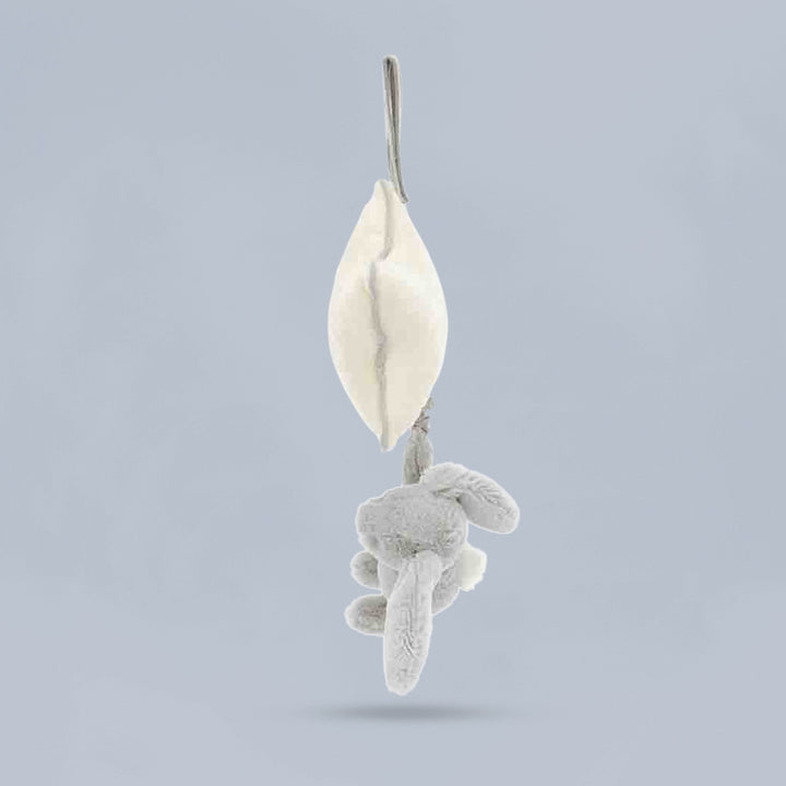 Jellycat Bashful Silver Bunny Musical Pull