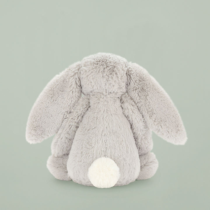 Jellycat Silver Bashful Bunny Soft Toy, Back