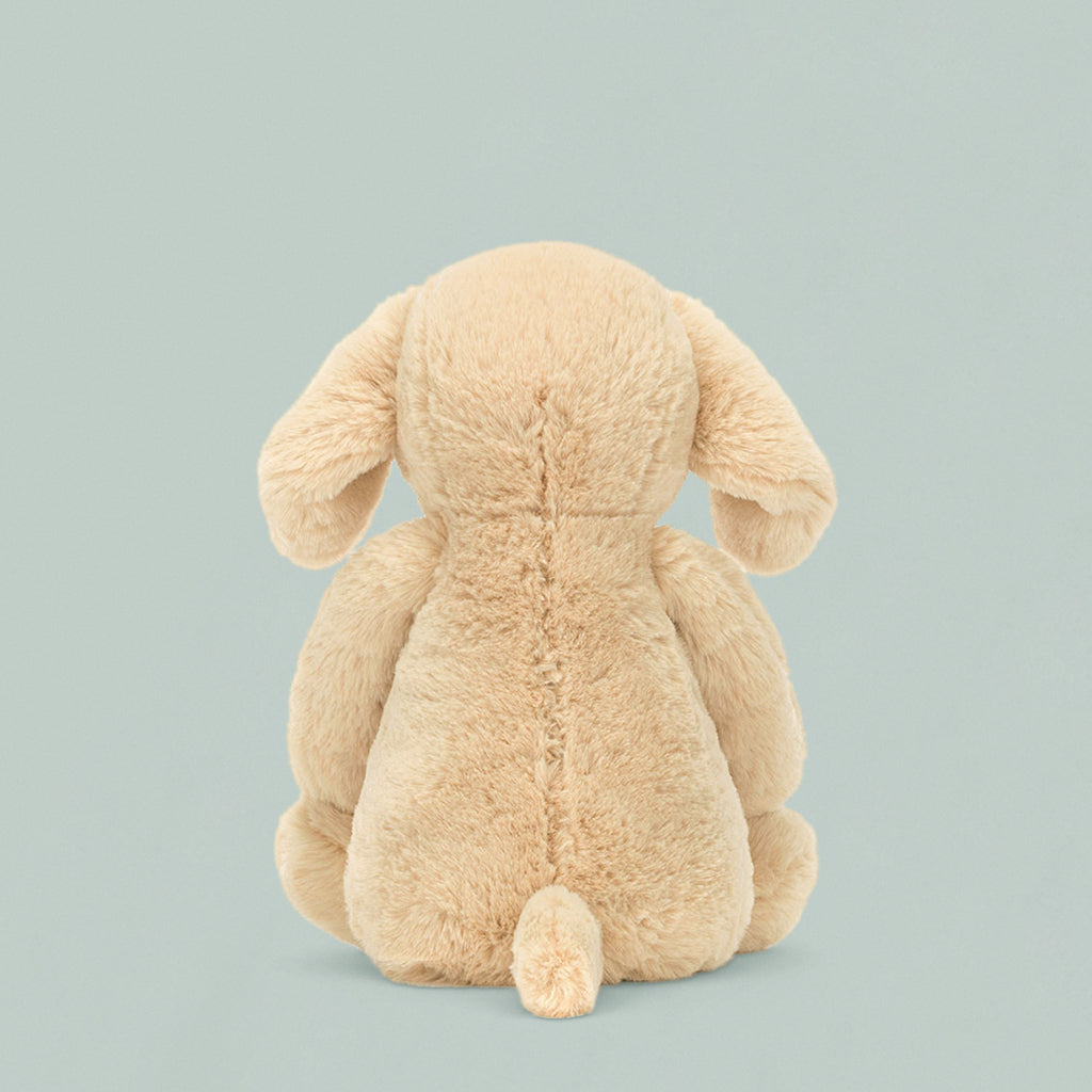 Jellycat Original Bashful Luxe Puppy Orlando Soft Toy, Back