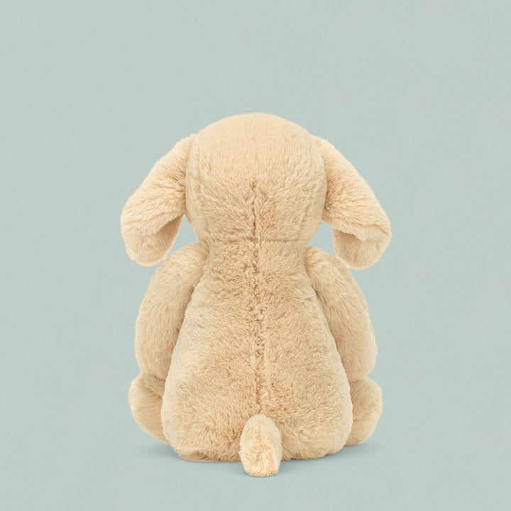 Jellycat Original Bashful Luxe Puppy Orlando Soft Toy, Back
