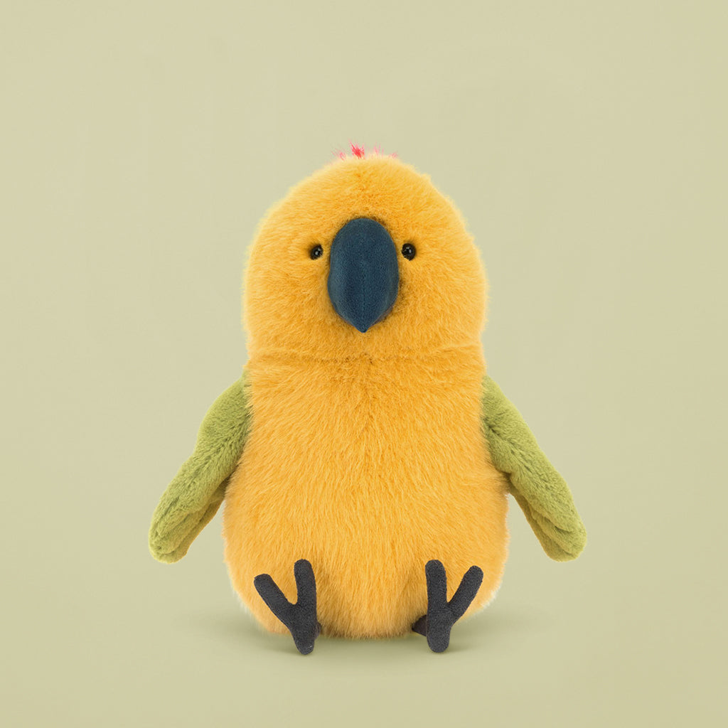 Yellow Plush Parrot Soft Toy by Jellycat