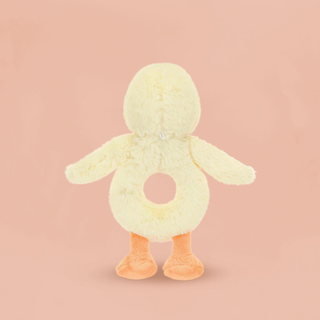 Jellycat Bashful Duckling Ring Rattle