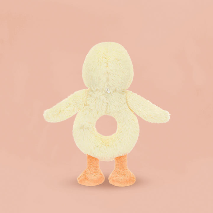 Jellycat Bashful Duckling Ring Rattle