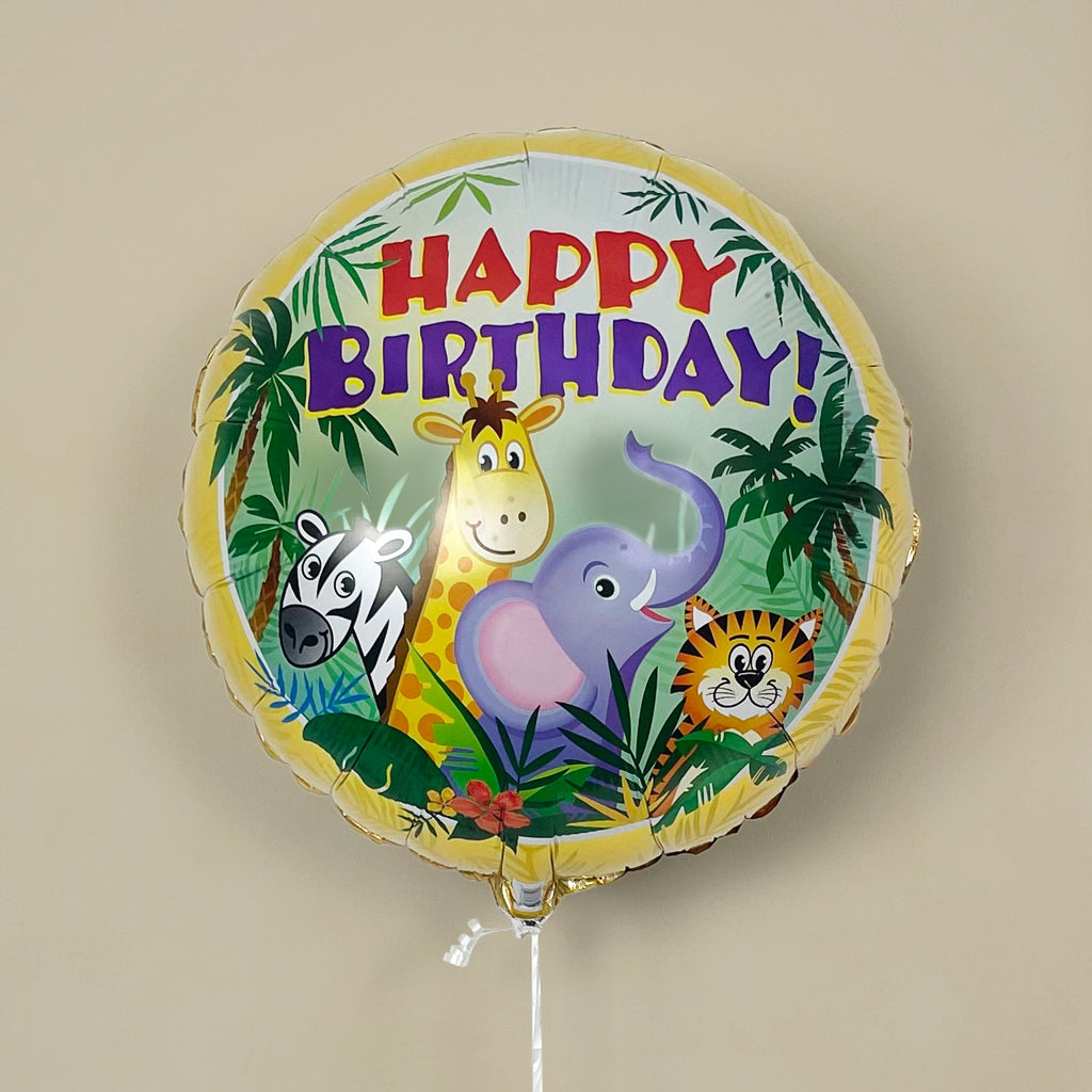 Jungle Balloon Birthday Set with Giraffe